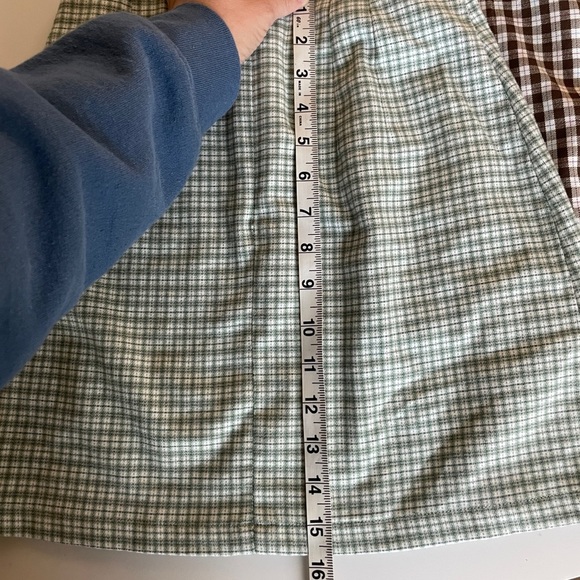 Brandy Melville Plaid Mini Skirts Shirt One Size Preppy Short Academia - Picture 4 of 15